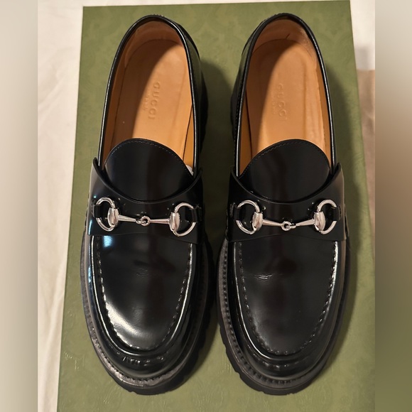 Gucci Horsebit Loafers, black, size 38.5. LIKE NEW - Picture 2 of 16